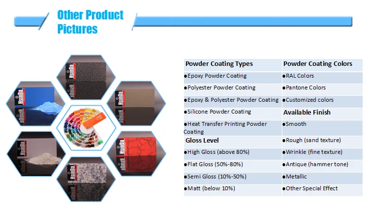 High quality epoxy polyester durable decorative powder coating
