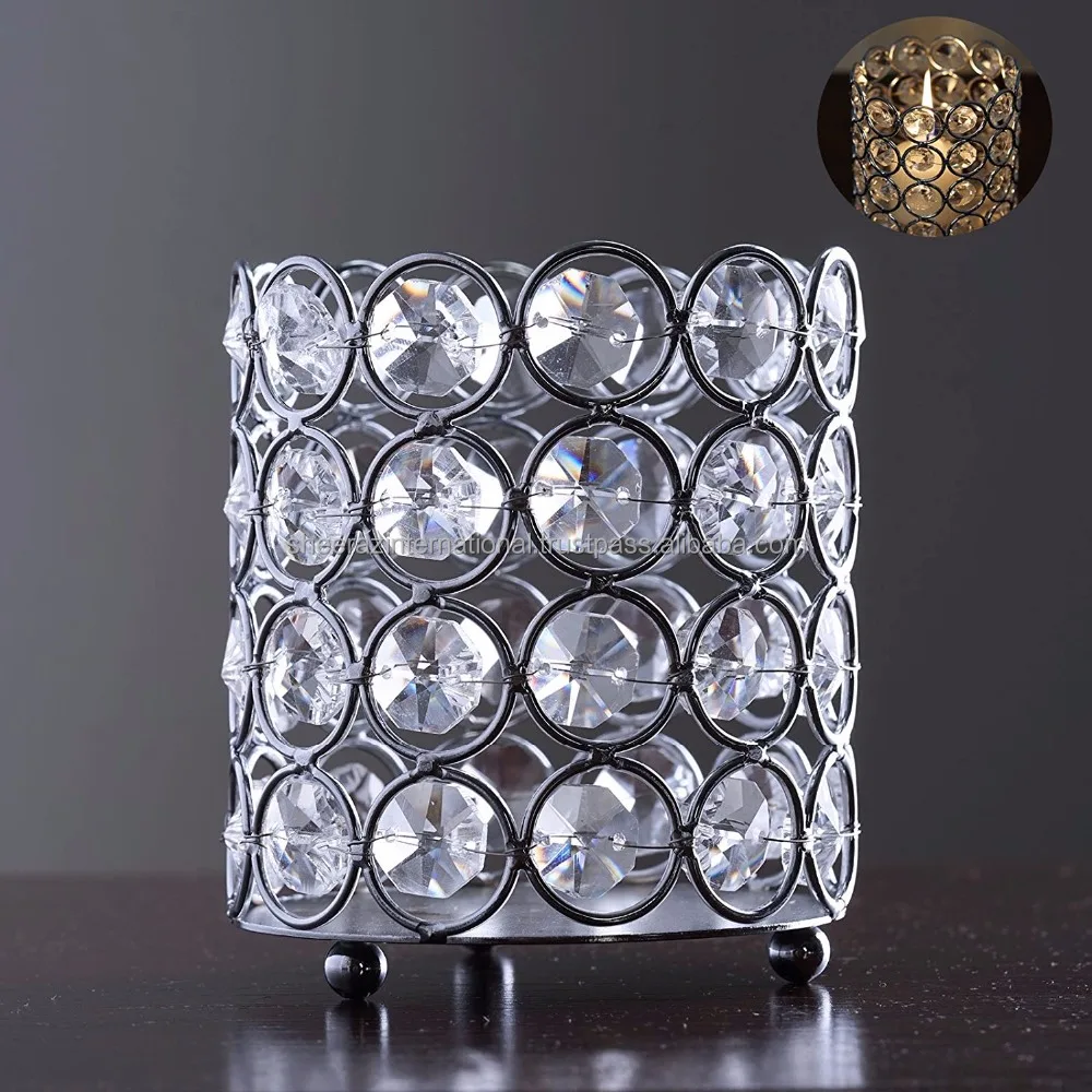 wedding votive tealight crystal candle holder.