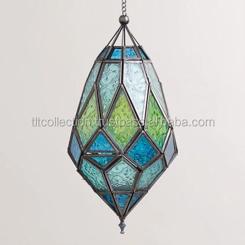 Moorse, metalen lantaarn Marokkaanse lantaarns lampen en lantaarns, Indian Metalen Lantaarn
