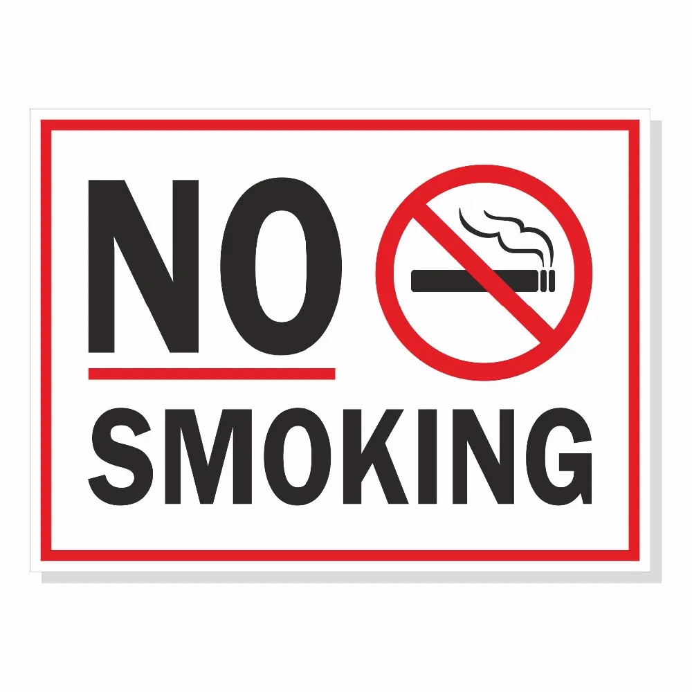 no smoking sign with graphic
