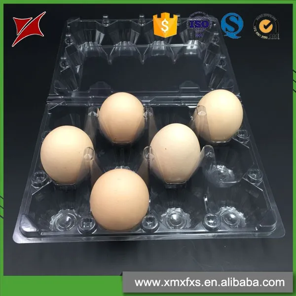 Wholesale 12 Cells Clear Eggs Food Storage Container Custom Plastic Egg Tray