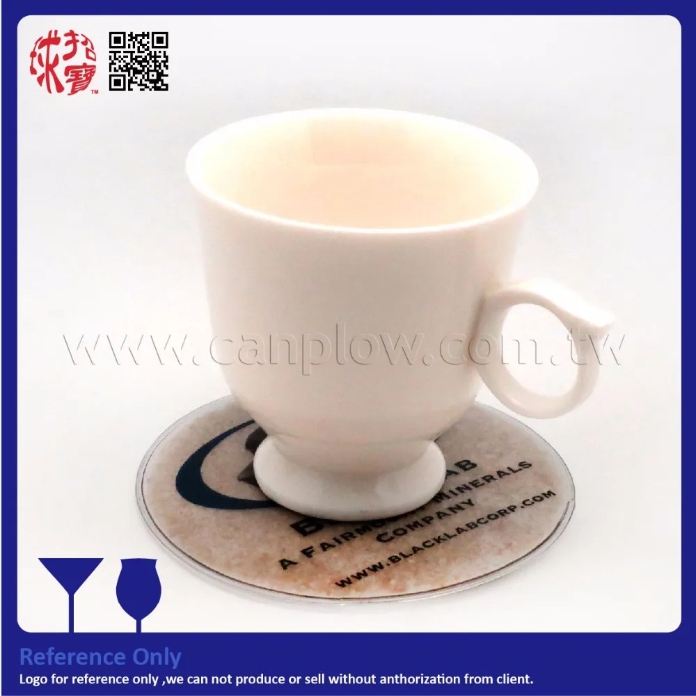 promotion solid pvc plastic coaster cup mat