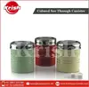 Multi Coloured Semi Transparent Canister for Tea/Coffee Storage