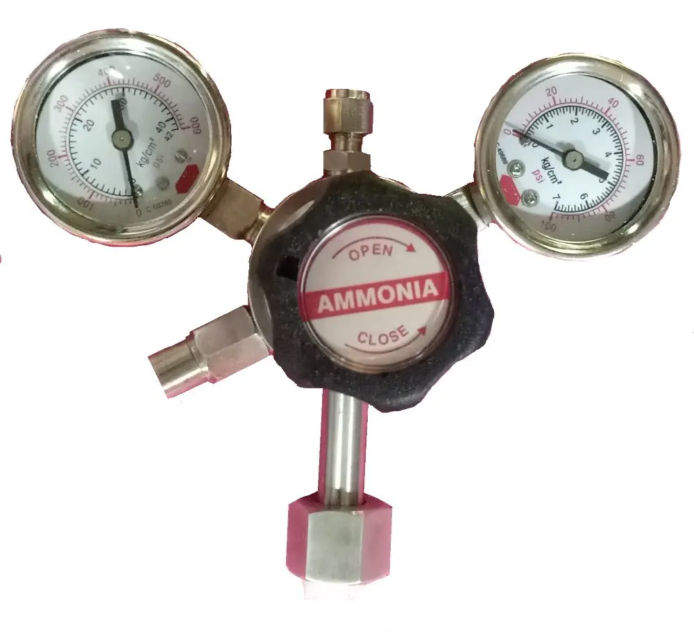 Amoníaco, regulador de presión de Gas