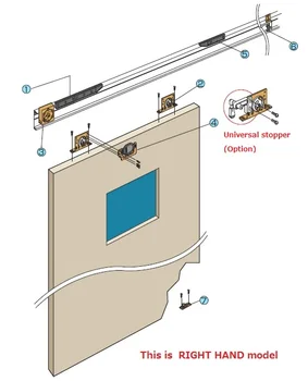 Automatic Soft Close Door Sliding Closer With Closing Speed