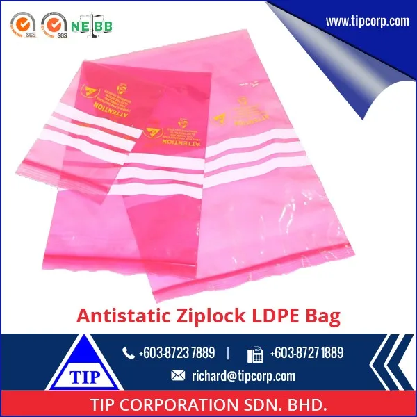 Oem Antistatic Ldpe Ziplock Bag Buy Malaysia Manufacturer Foctory