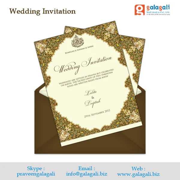 handmade wedding invitation cards at best price - graphic