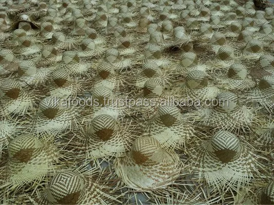 straw hat- leaf conical