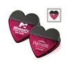 Heart Magnetic Clip - features a chrome-plated magnet with a non-slip black grip and comes with your logo