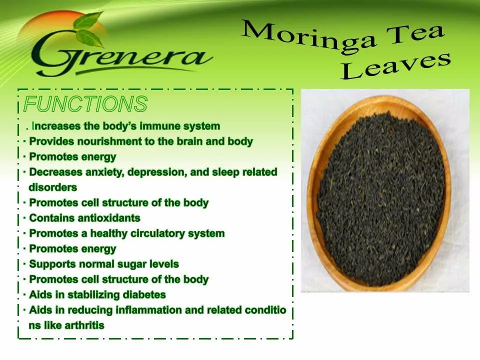 grade moringa tea cut leaves for sales