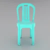 Plastic Chair with designed backrest and armrest made of premium materials, comfortable and easy to stack F168-Turquoise