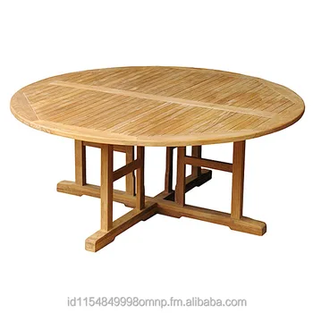 Teak Patio Round Table Jepara Indonesia Exotic