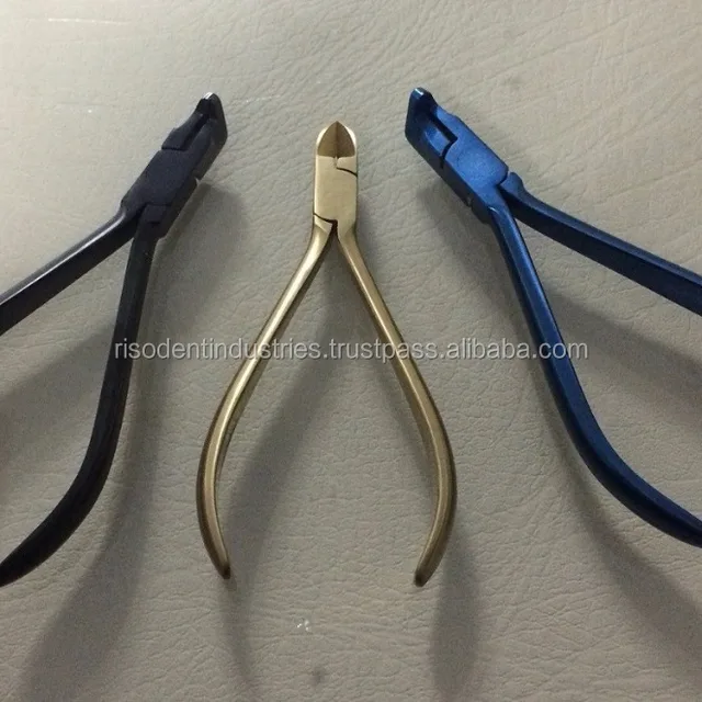 titanium coating for cutters and pliers dental instruments