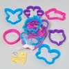 COOKIE CUTTER EASTER 6PC PLASTIC ASST COLORS IN MESH BAG #G90428
