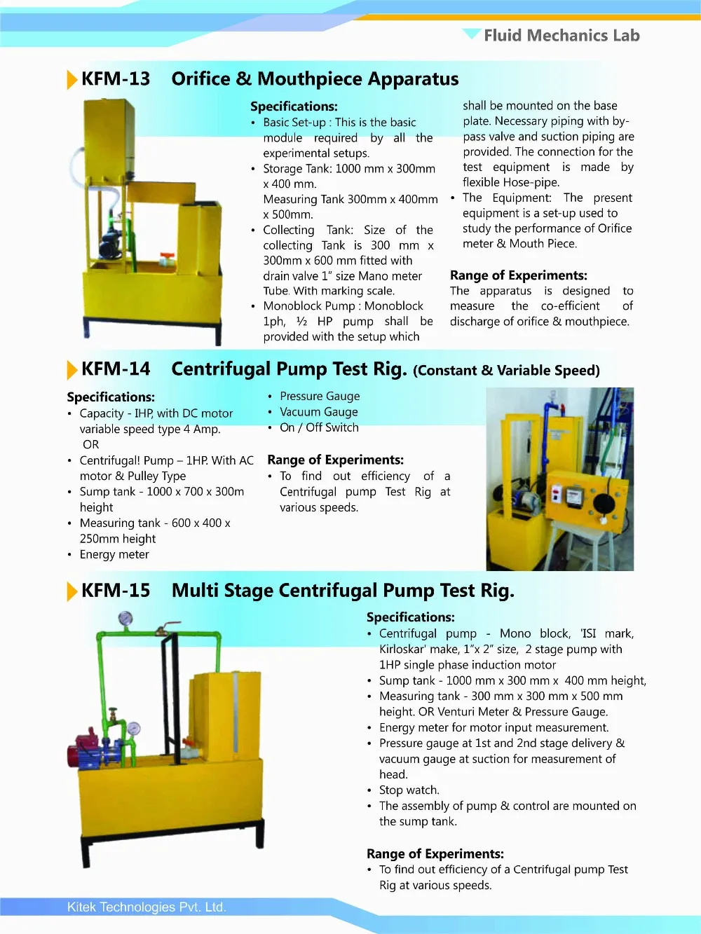 Basic Hydrology Trainer Teaching Equipment Hydraulic Teaching Bench