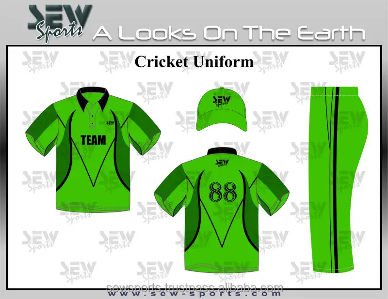 Latest Design Fully Digital Print Cricket Uniform Shirt Trouser Jumper