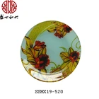 flower underplates tempered glass charger plates wholesale