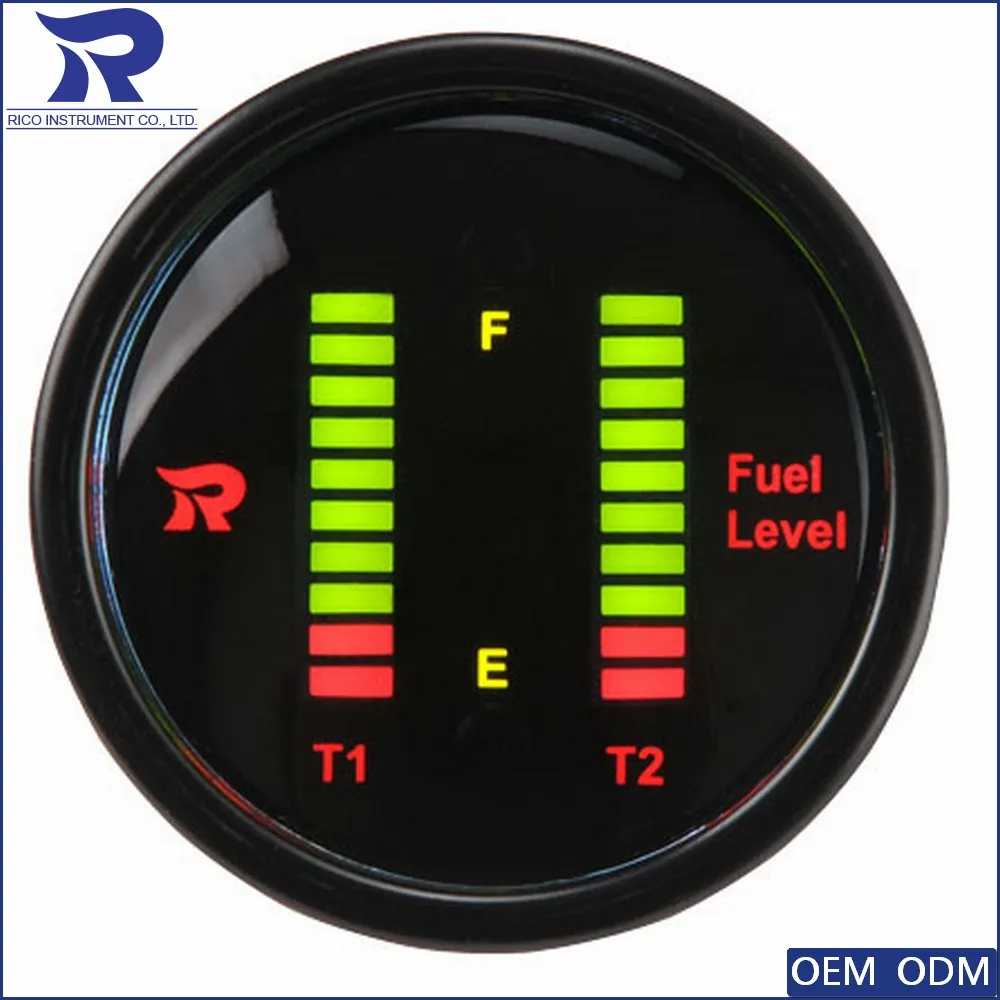 Mm Automobile Gauge Digital Red Led Fuel Level And Water Level Gauge