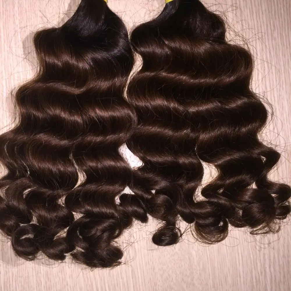 The Brazilian Ombre Water Wavy Honey Brown Hair Human Hair Top
