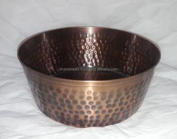 copper dog bowl