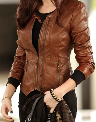 leather jacket for girl online