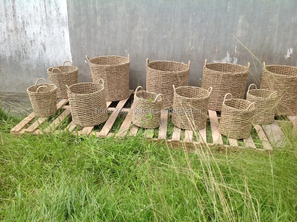 basket natural hand woven storage - buy storage with baskets
