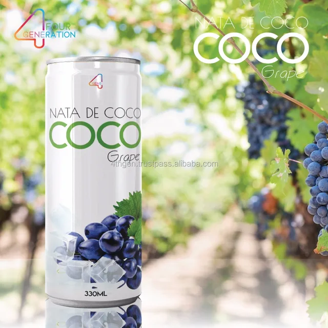 coco nata de coco -grape juice -250ml 500ml