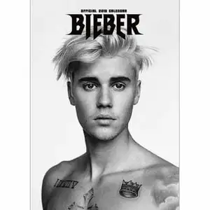 justin bieber official calendar - a3 poster format