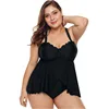 M-XL New Elegant Black Bikini Set Plus Size Cross Back Two Piece Swimsuit Women Summer Beach Wear (With Padded None Steel)