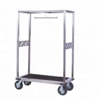 Hot sale hotel bellman cart trolley concierge birdcage trolley luggage cart