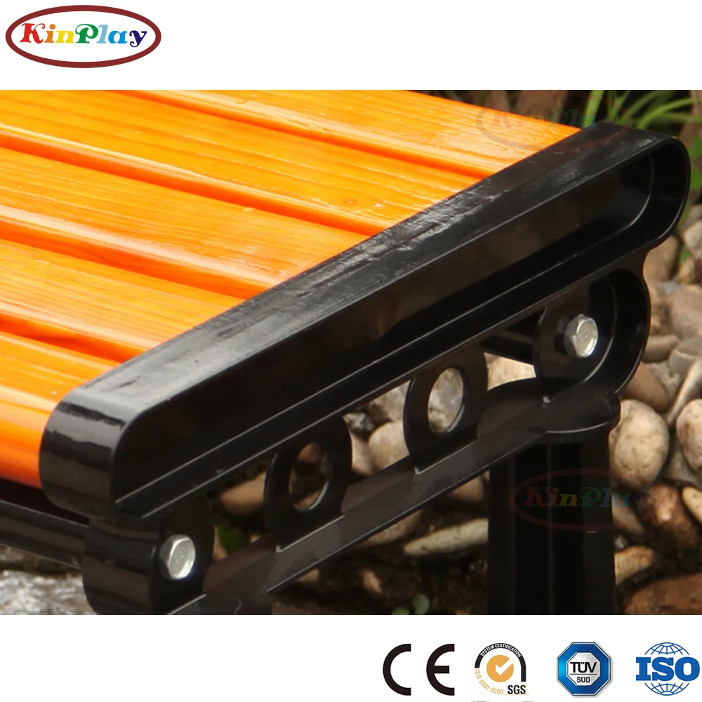 KINPLAY brand modern durable bench camping chair metal feet garden outdoor chair