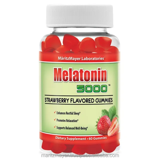 gmpc great fruit flavored gummies melatonin supplement