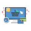 ECommerce shopping cart Web design