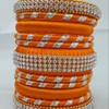 Fashion Silk Thread Bangles Multicolor Indian Bangles and Bracelets
