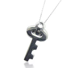 Manly key shape design stainless quantum pendant