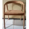 Solid Wooden Dining Chair Teak Wood Outdoor Furniture Garden Chair