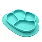 Baby Placemat Cloud Round Silicone Suction Feeding Plate for Children, Kids, Toddlers, Kitchen Dining Table