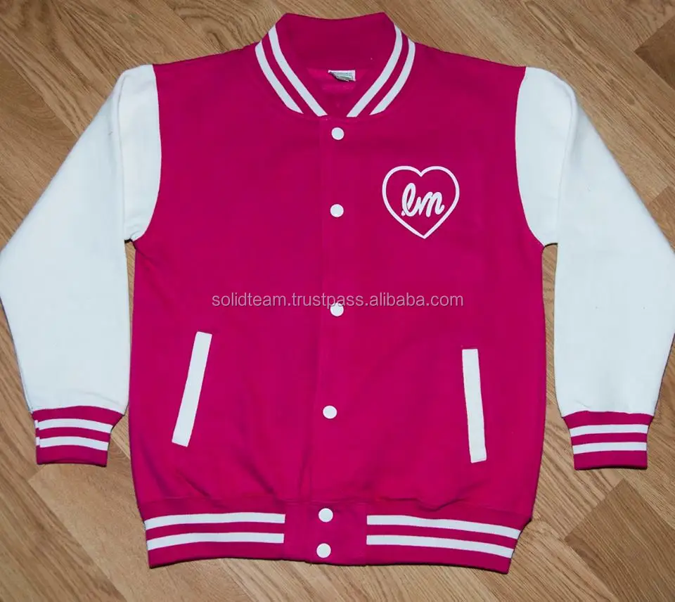 plain varsity jacket slim fit wholesale custom college jackets