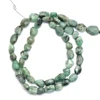 Emerald faceted nugget natural gemstone tumble beads