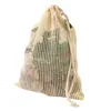 Hot and convenient fishing net bag green household tote bag debris storage cotton net bag