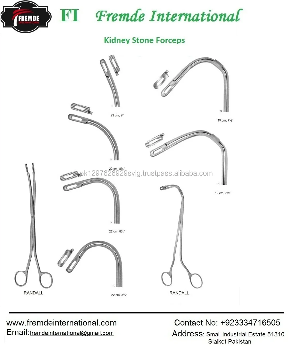 kidney stone forceps & randall kidney stone force