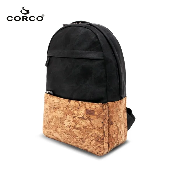 cork backpack bag waterproof vegan leather cork backpack cork