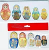 Fridge Magnets in the Form of Russian Dolls Matryoshka with Ethnic Painting Ornament Promotion Business Gift Souvenirs Wholesale