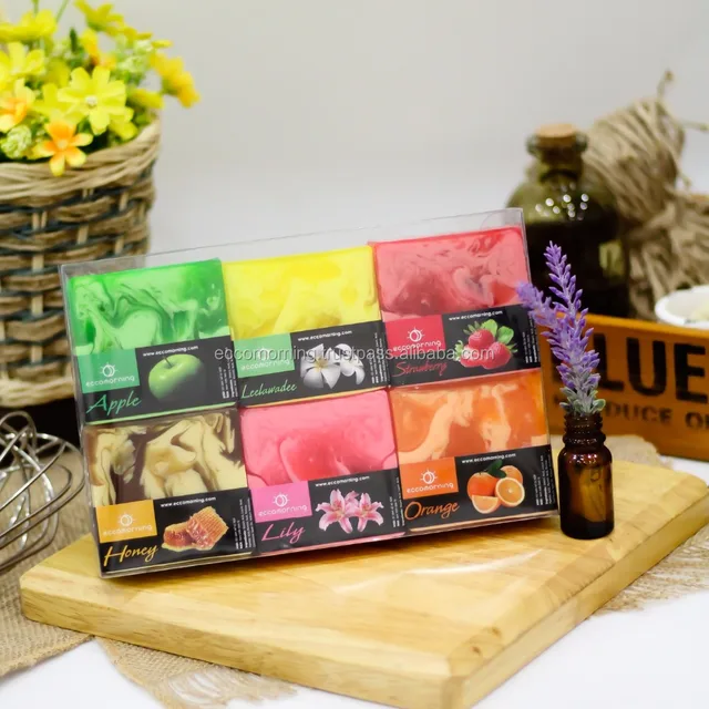 square bar soap gift set of eccomornng natural handmade soaps