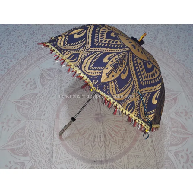 tapestry handmade garden outdoor sun parasol wedding decorative
