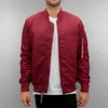 Bomber Jacket Men Pilot With Patches Maroon Both Side Wear Thin Pilot Bomber Jackets Men