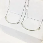 korea smile design pendant necklace with full diamond jewelry