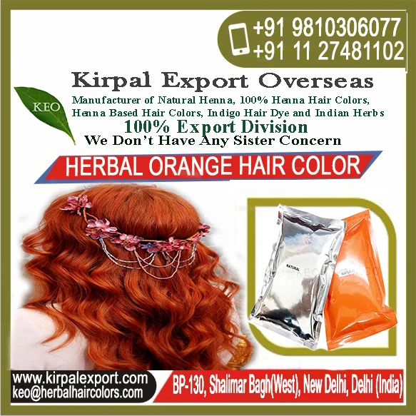 herbal orange hair color