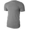 Dark Grey Gym Athletic Stretch Fit Performance Cotton Spandex T-Shirts