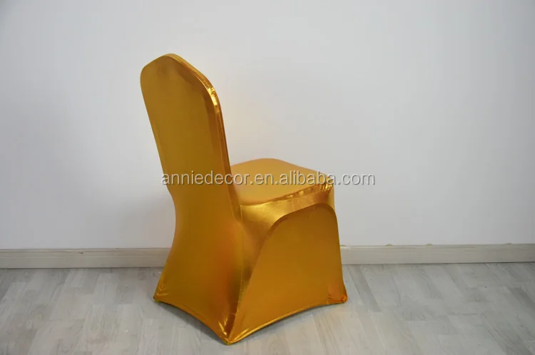 Fancy Bronze metallic gold chair cover